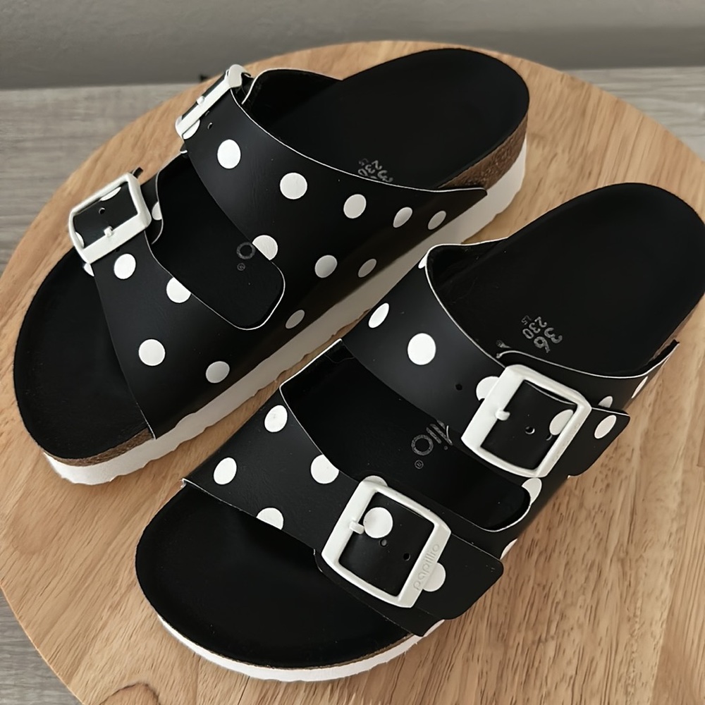 Papillio by Birkenstock Arizona Polkadot Platform Sandal - Picture 4 of 9